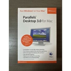 Parallels Desktop for Mac Run Windows on Mac OS X BRAND NEW SEALED Vintage